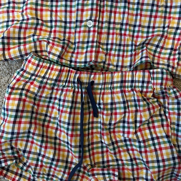 Hudson Bay Company Stripes cotton PJ set. Collared. Buttons. Pockets. Medium - Picture 2 of 10